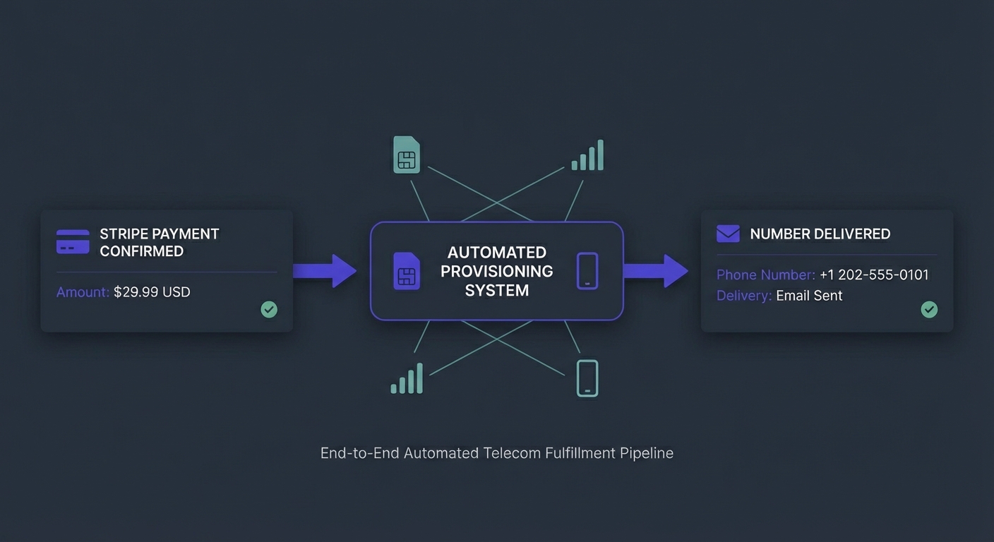 Telecom orders fulfilled in seconds after payment